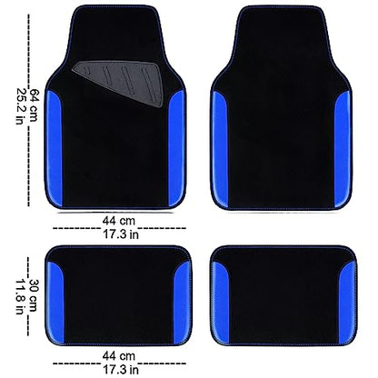 Rainbow Waterproof Universal Fit Faux Leather Car Carpet
