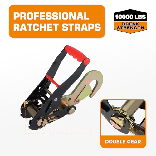 Car Tie Down Straps for Trailers (4 Count)