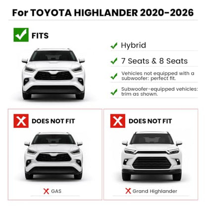 Floor Mat for Toyota Highlander Hybrid 2020