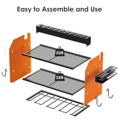 Wall Mount Modular Tool Charging Organizer (7.9 Count)
