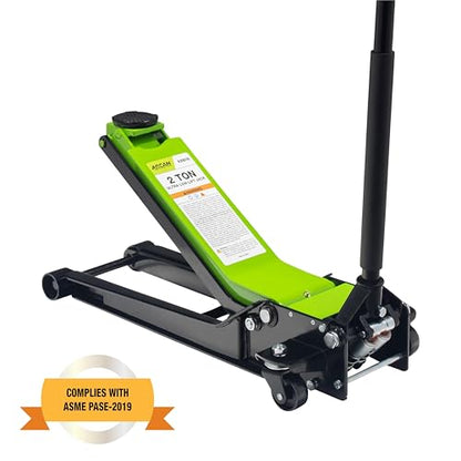 2-Ton (4,000 lb.) Steel Extra Long Reach Low Profile Floor Jack, 2.75 in. to 24 in. Lift Range, Model A20016