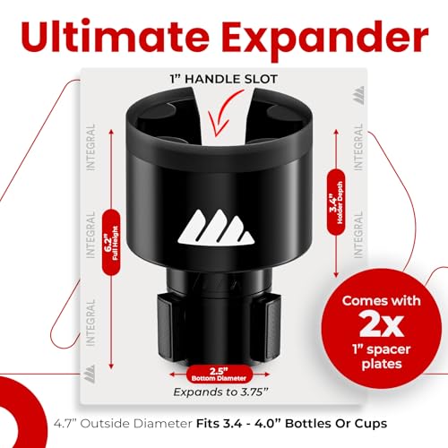 Ultimate Car Cup Holder Expander with Adjustable Base