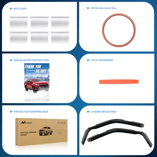 in Channel Rain Guards for Ford F150 Reg (2 Count)