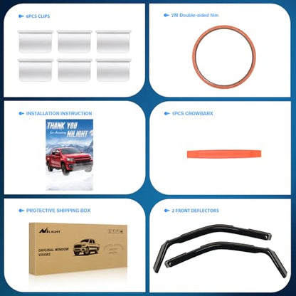 in Channel Rain Guards for Ford F150 Reg (2 Count)