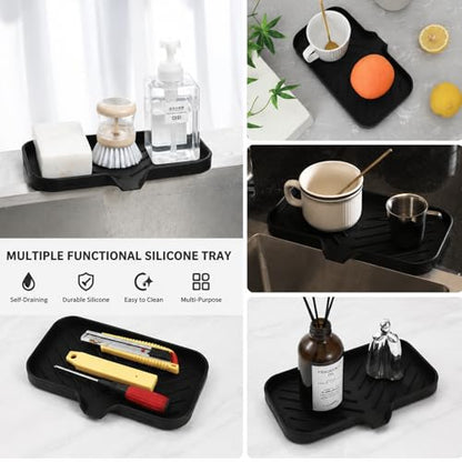 Silicone Soap Dish with Drain Spout