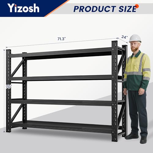 71" W Metal Garage Storage Shelves