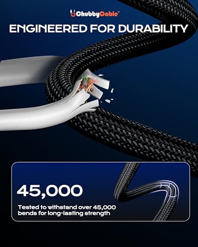 USB C to C 240W Braided Coiled Charging Cable