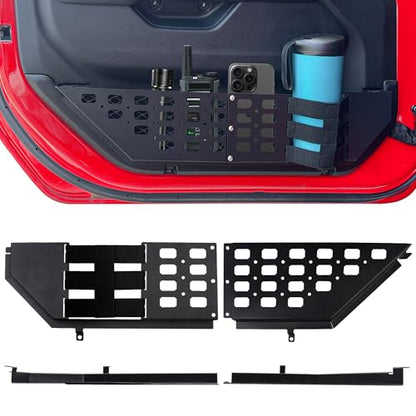 Front Door Storage Pockets with Cup Holders Compatible with 2018