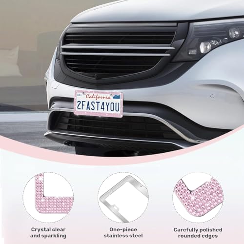 2 Pack License Plate Frames for Women