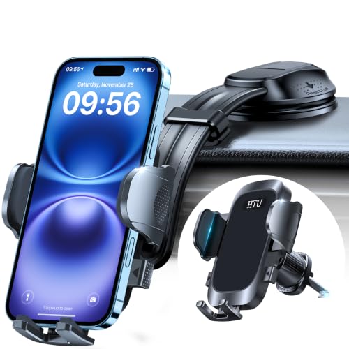 Upgraded Strongest Suction No Block View Bendable Arm Car Phone Holder
