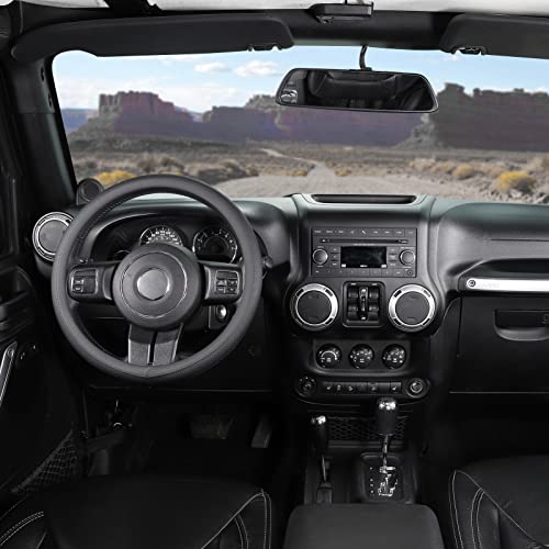 Breathable Car Steering Wheel Cover Large Size 15.5
