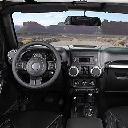 Breathable Car Steering Wheel Cover Large Size 15.5