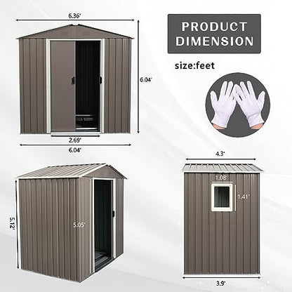6x5 FT Outdoor Storage Shed