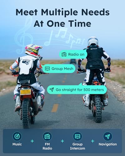 S1 Motorcycle Bluetooth Headset with Smart Voice Control