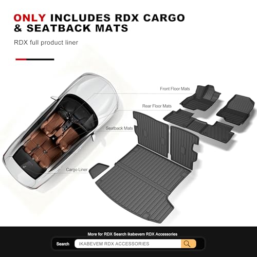 for 2019 2026 Acura RDX Cargo Liner & Backrest Mat