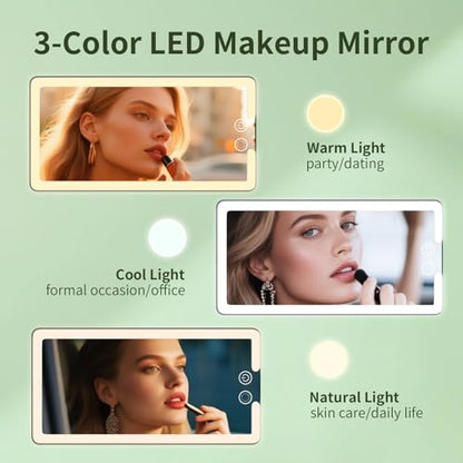 2PCS Car Visor Vanity Mirror with Lights (2 Count)