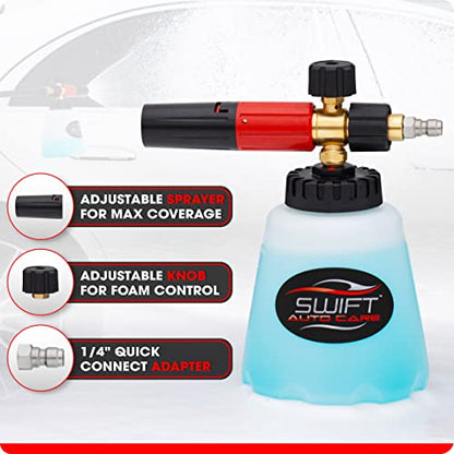 Swift Premium Foam Cannon for Pressure Washer