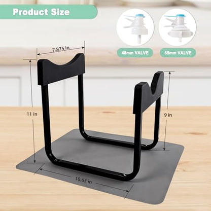 3 5 Gallon Water Jug Stand with 2 Dispenser Valves