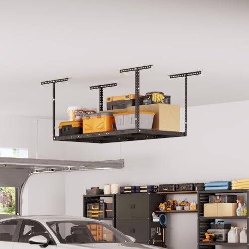 3x8ft Overhead Ceiling Garage Storage Rack
