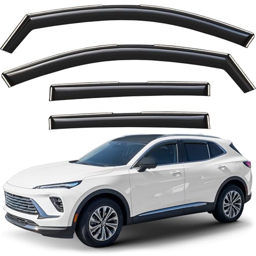 Window Deflectors Smoke Tinted in (4 Count)