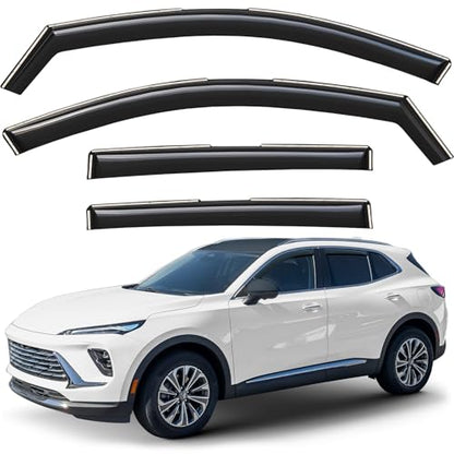 Window Deflectors Smoke Tinted in (4 Count)