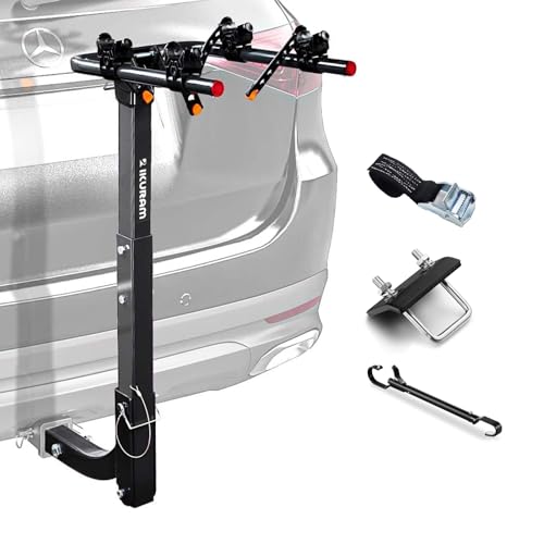 2 Bike Hitch Mount Foldable Bicycle Carrier