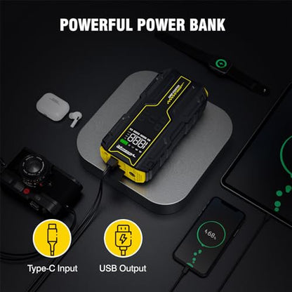 Car Jump Starter with Air Compressor
