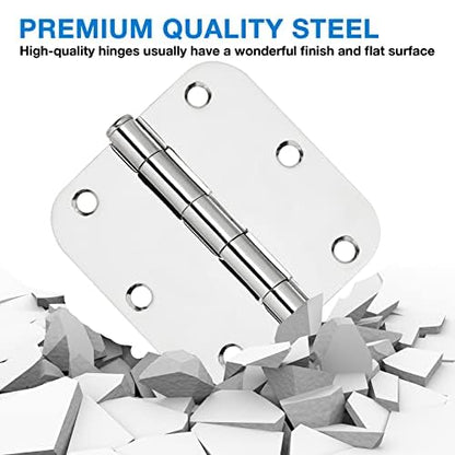 Rounded Door Hinges 3.5" X 3 1