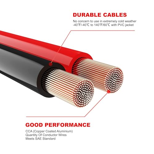 0 Gauge 25 Feet Heavy Duty Jumper Cables (25 Foot)