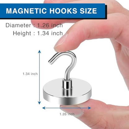Magnetic Hooks Heavy Duty (25 Count)