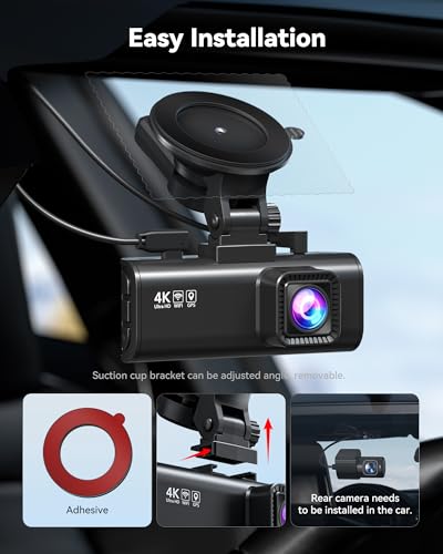 F7NP 4K Dash Cam Front Rear