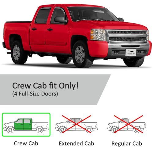 in Channel Extra Durable Rain Guards for Trucks Chevrolet