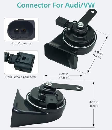 126dB Horn Kit Compatible with VW Jetta (3 Count)