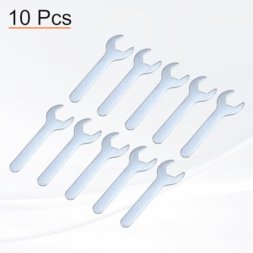 10pcs Small Wrench Open End Wrench 23x126x2.8mm Metric U (10 Count)