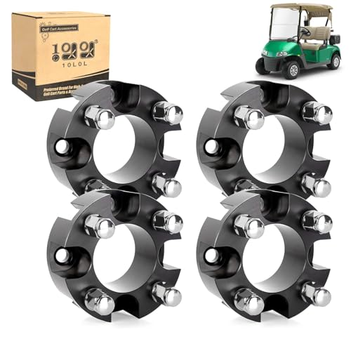 2 Inch Golf Cart Wheel Spacers Kit with Lug Nuts for Yamaha