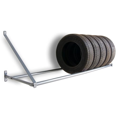 Wall mount tire rack