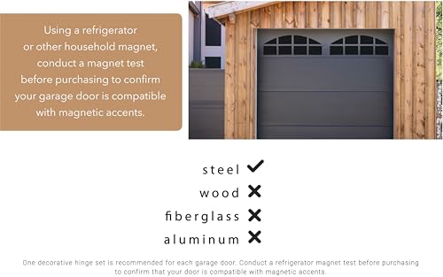 Household Essentials Artisan Magnetic Rubber Garage Door Window Accent Panels