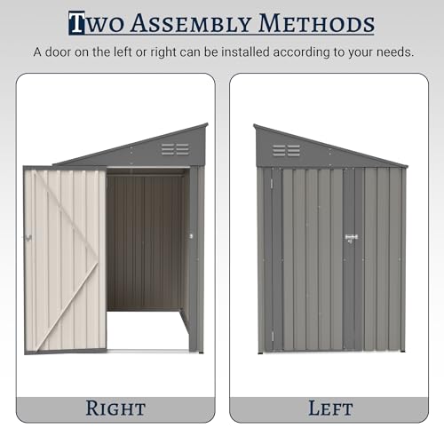 4x7 FT Outdoor Storage Shed Lean to Shed