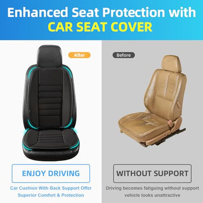 Car Seat Cushion with Back Support Pillow (2 Count)