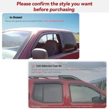 Window Visors Rain Guards for 2007 (4 Count)
