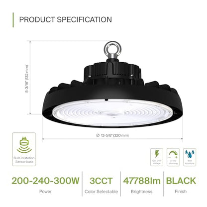 300W LED High Bay UFO Lighting