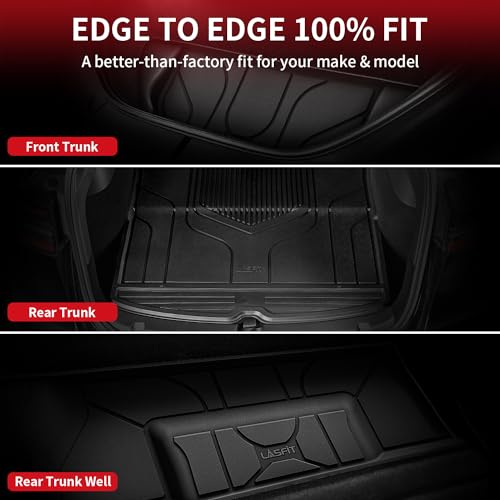 Premium Extra Thick Trunk Mats for Tesla Model S & Plaid 2021