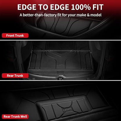 Premium Extra Thick Trunk Mats for Tesla Model S & Plaid 2021