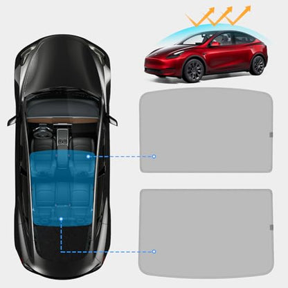 Roof Sunshade for Tesla Model Y 2020 (2 Count)