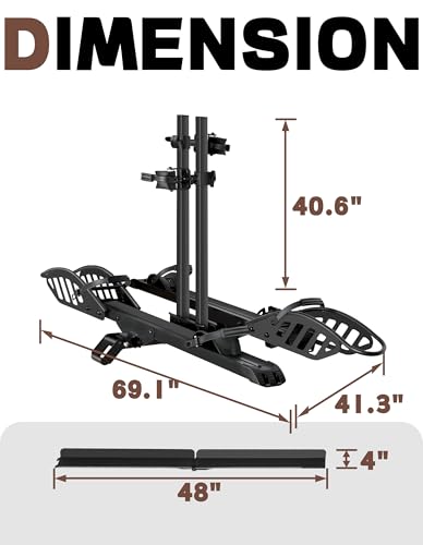 Ebike Rack with Ramp 200 lbs 2 (2 Count)