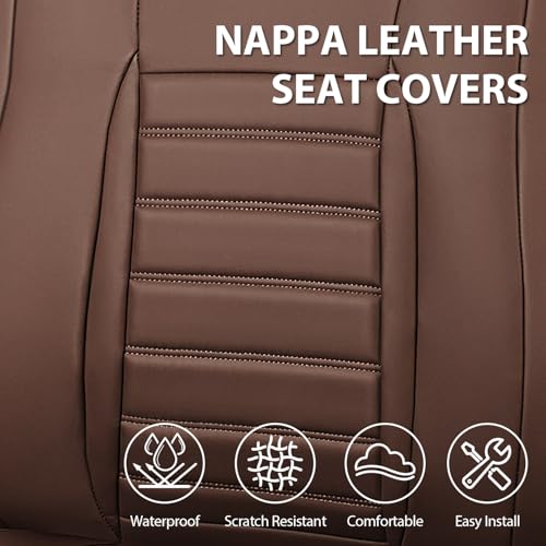 Nappa Leather Car Seat Covers Full Set