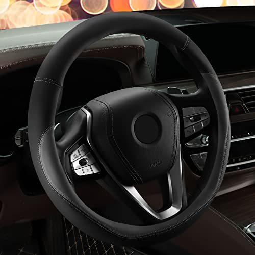 Car Leather Steering Wheel Cover