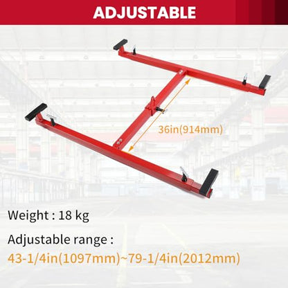 Truck Bed Lifter Box Lift for Lift Truck Beds Universal Adjustable Red Steel Powder Coated 800LB Capacity