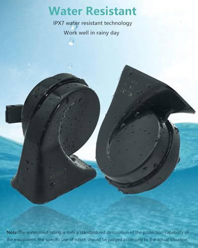126dB Dual Tone Car Horn Kit Compatible with Toyota and Lexus (3 Count)