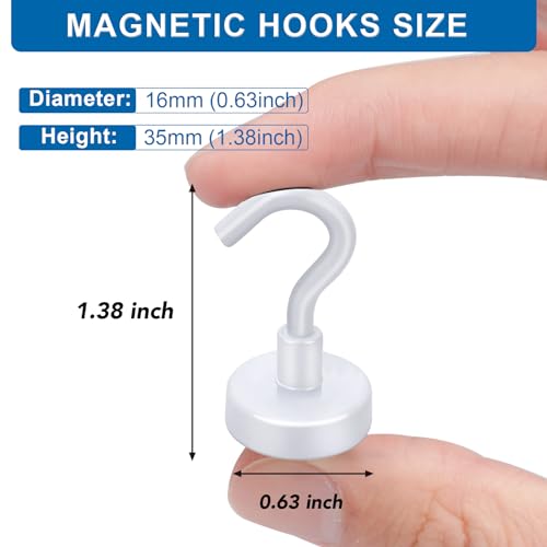 Magnetic Hooks for Cruise Essentials 2026 Cabins Door 12 Pack (12 Count)